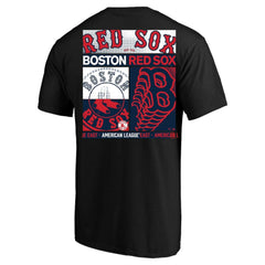 Black Boston Red Sox Profile Big & Tall Two-Sided Graphic T-Shirt