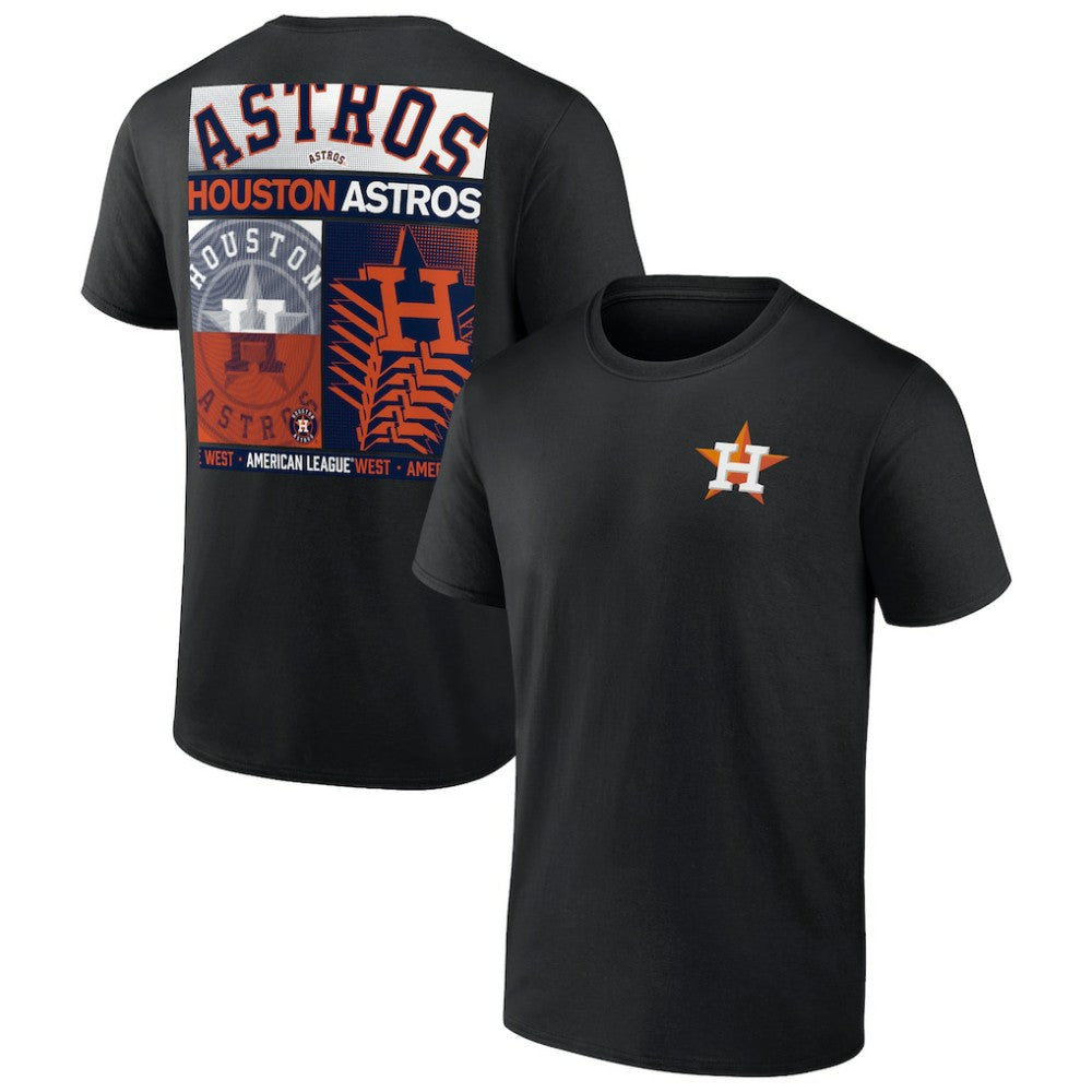 Black Houston Astros Profile Big & Tall Two-Sided Graphic T-Shirt