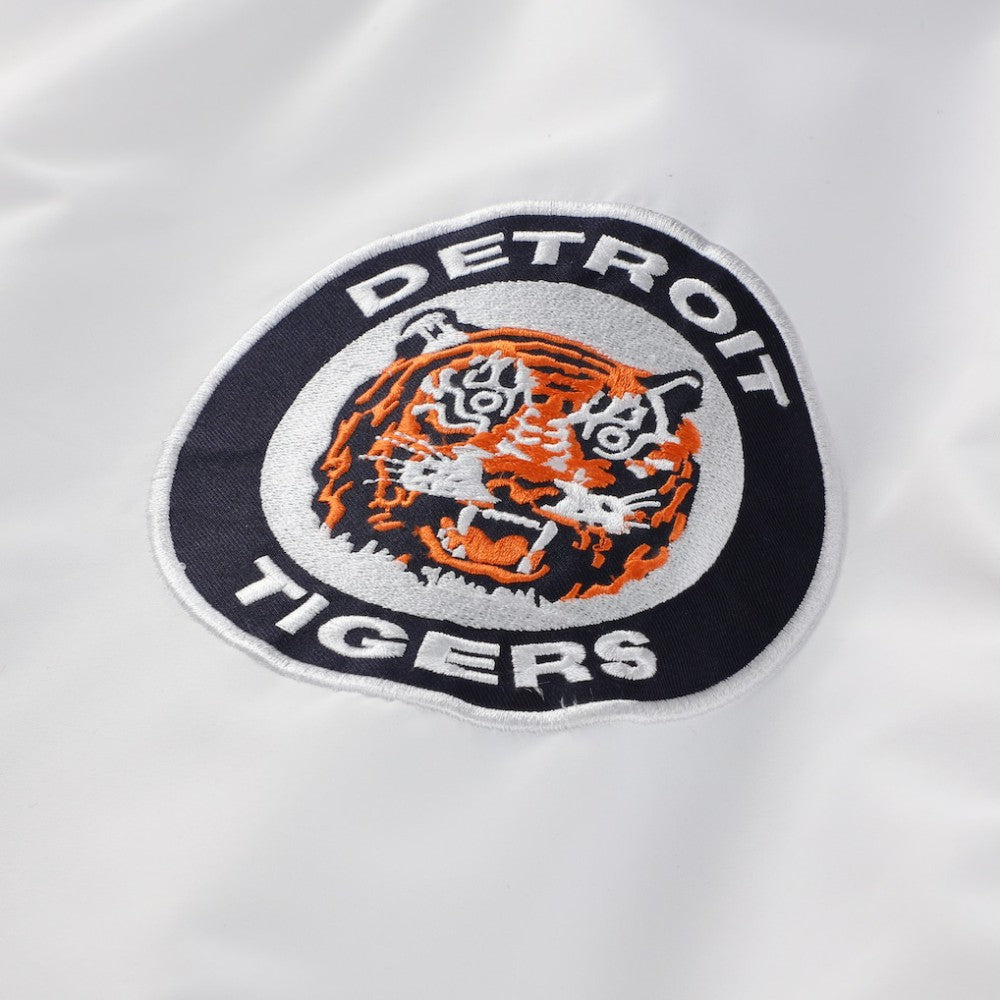 White Detroit Tigers Mitchell & Ness Big & Tall Full-Snap Hooded Jacket