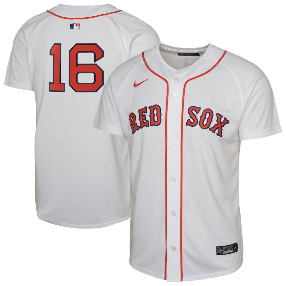 White Jarren Duran Boston Red Sox Nike Youth Limited Player Jersey