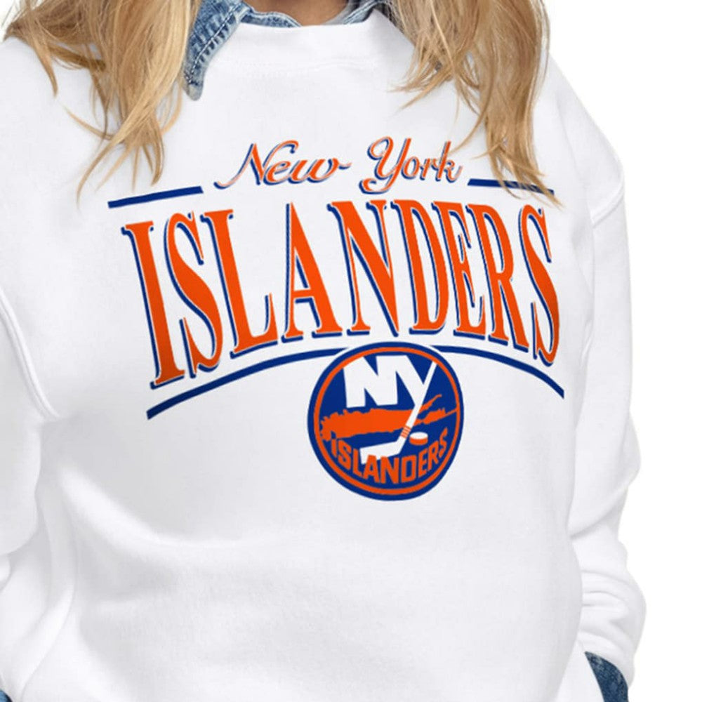 NHL New York Islanders Starter Women's Arch Stripe Fleece Sweatshirt