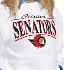 NHL Ottawa Senators Starter Women's Arch Stripe Fleece Sweatshirt