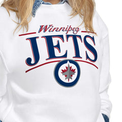 NHL Winnipeg Jets Starter Women's Arch Stripe Fleece Sweatshirt