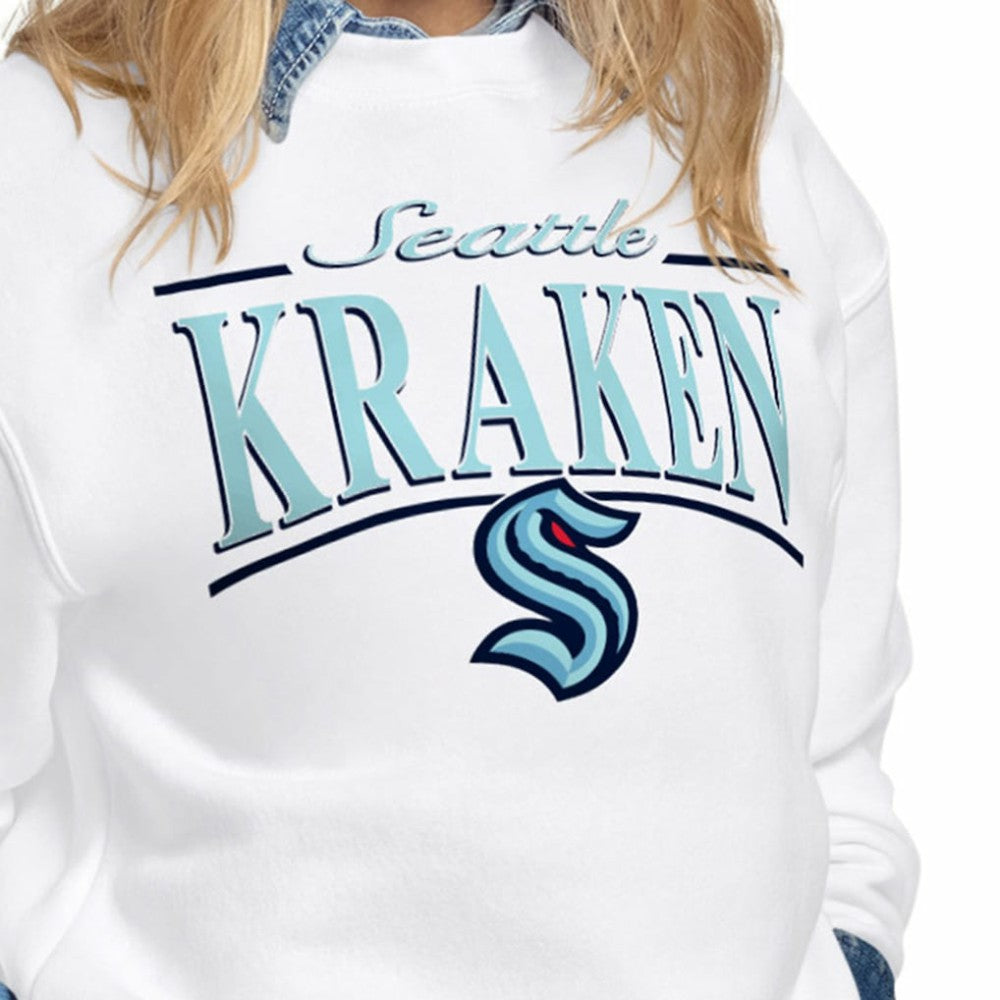 NHL Seattle Kraken Starter Women's Arch Stripe Fleece Sweatshirt