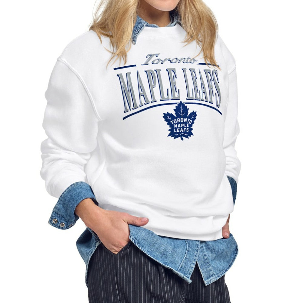 NHL Toronto Maple Leafs Starter Women's Arch Stripe Fleece Sweatshirt