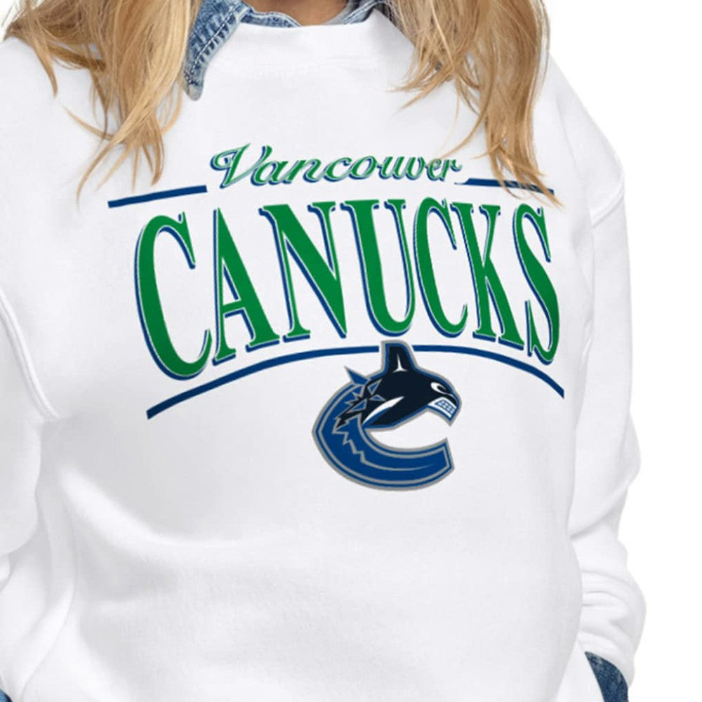 NHL Vancouver Canucks Starter Women's Arch Stripe Fleece Sweatshirt