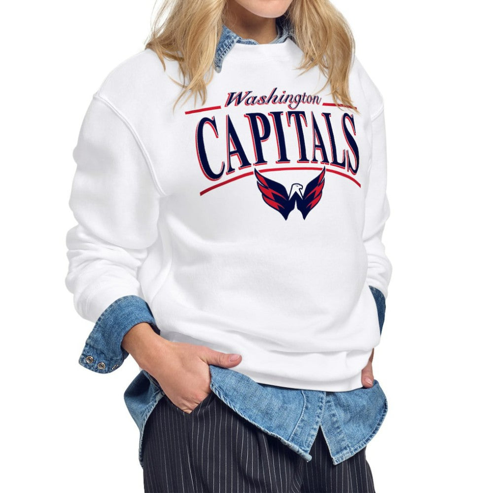NHL Washington Capitals Starter Women's Arch Stripe Fleece Sweatshirt
