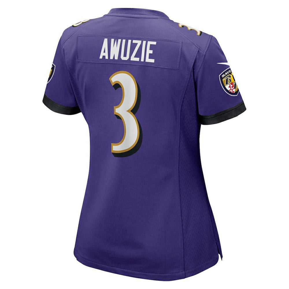 Chidobe Awuzie  Women's Team Game Jersey - Baltimore Ravens Jerseys