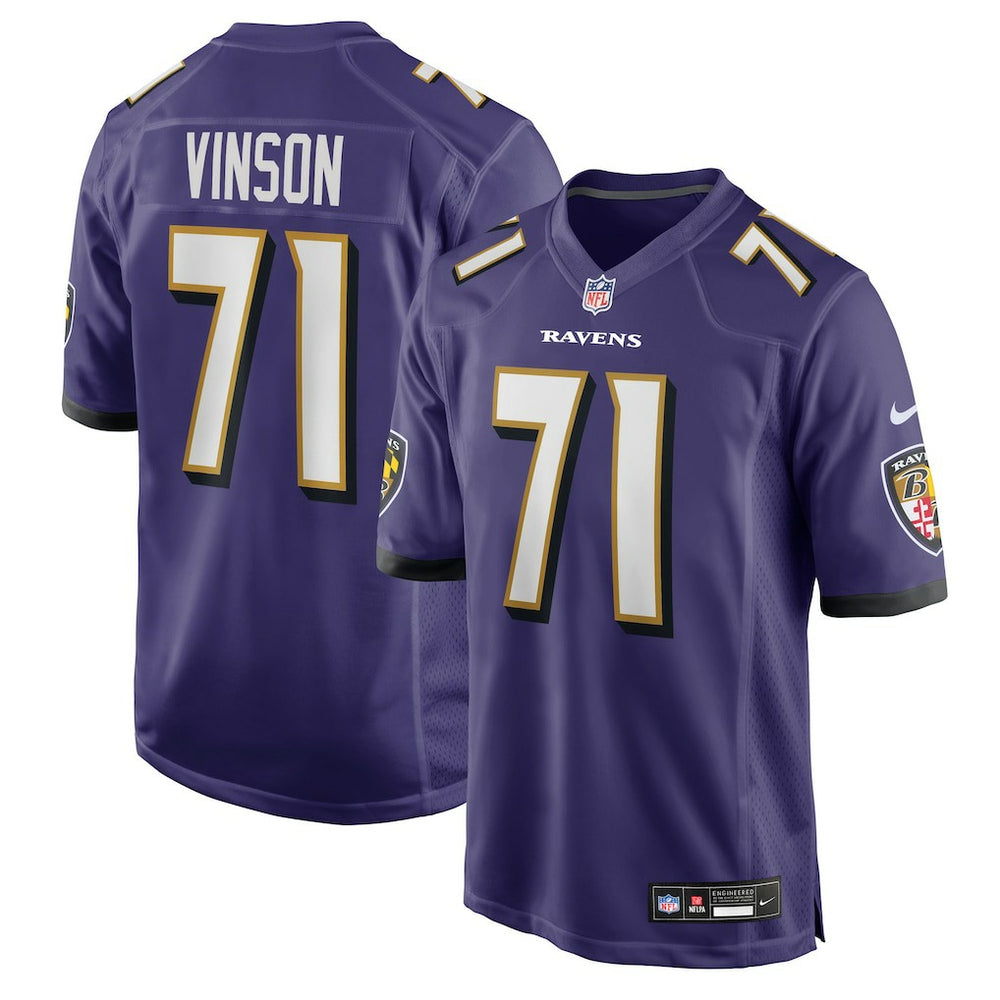 Carson Vinson  Team Game Jersey - Baltimore Ravens Jerseys