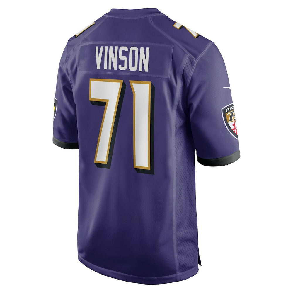 Carson Vinson  Team Game Jersey - Baltimore Ravens Jerseys