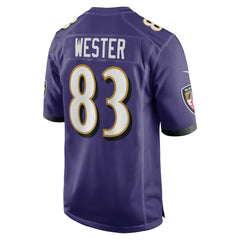 LaJohntay Wester  Team Game Jersey - Baltimore Ravens Jerseys
