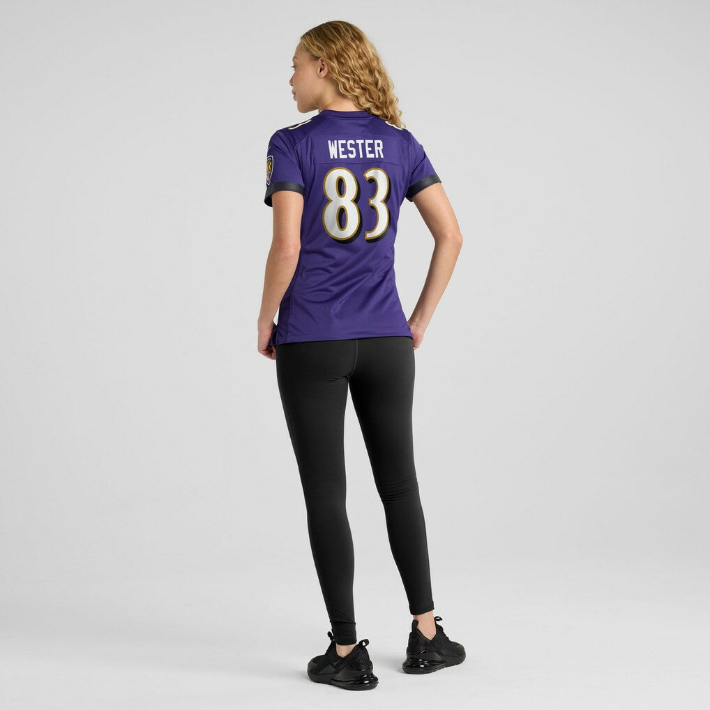 LaJohntay Wester  Women's Team Game Jersey - Baltimore Ravens Jerseys