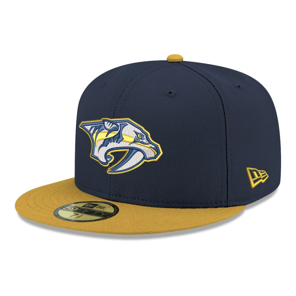 NHL Nashville Predators New Era Core Logo Two-Tone 59FIFTY Fitted Hat