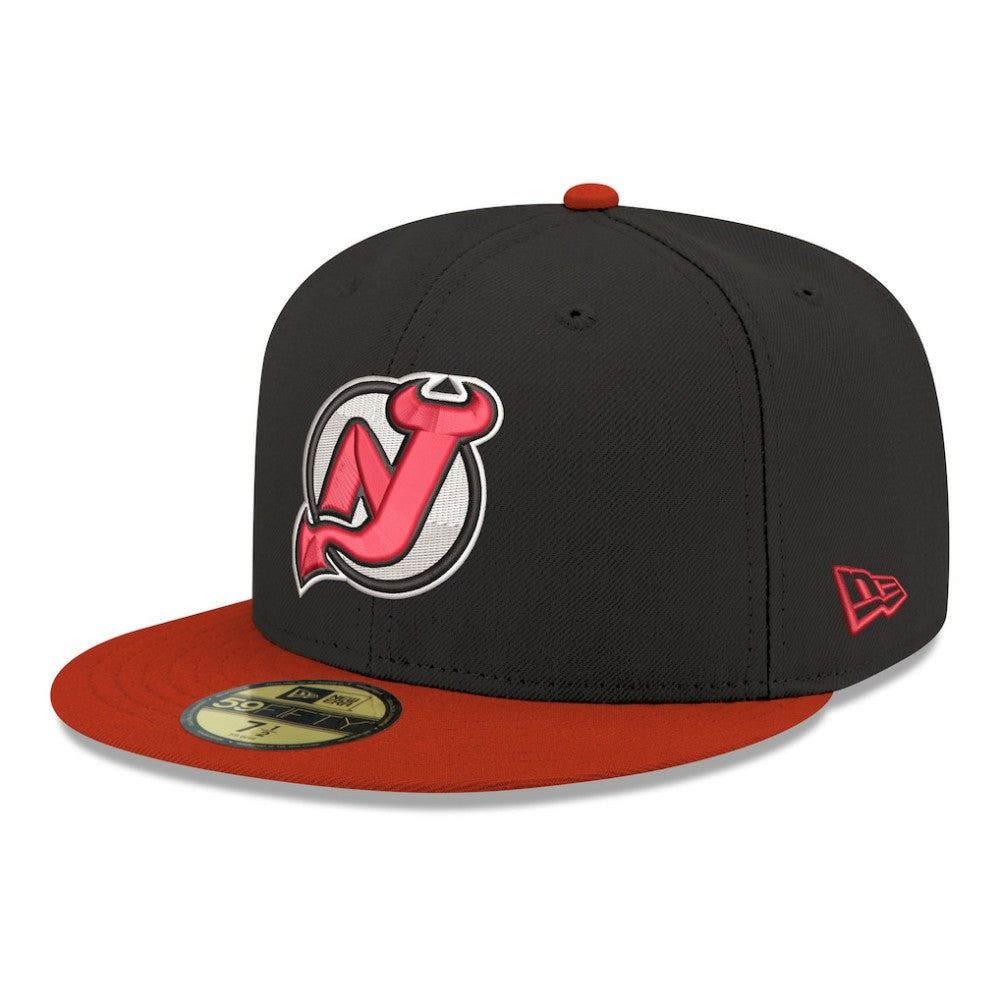 NHL New Jersey Devils New Era Core Logo Two-Tone 59FIFTY Fitted Hat