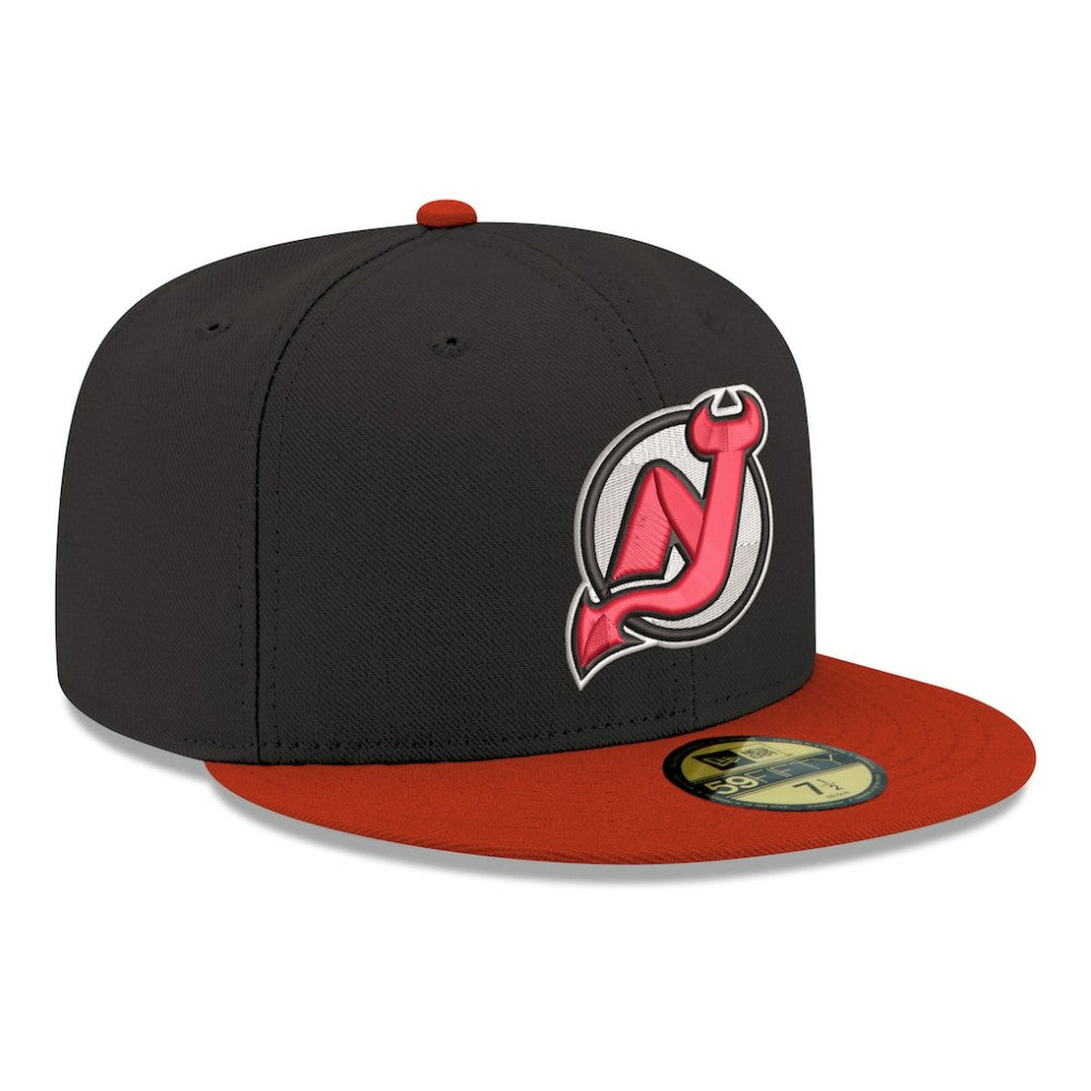NHL New Jersey Devils New Era Core Logo Two-Tone 59FIFTY Fitted Hat