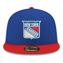 NHL New York Rangers New Era Core Logo Two-Tone 59FIFTY Fitted Hat