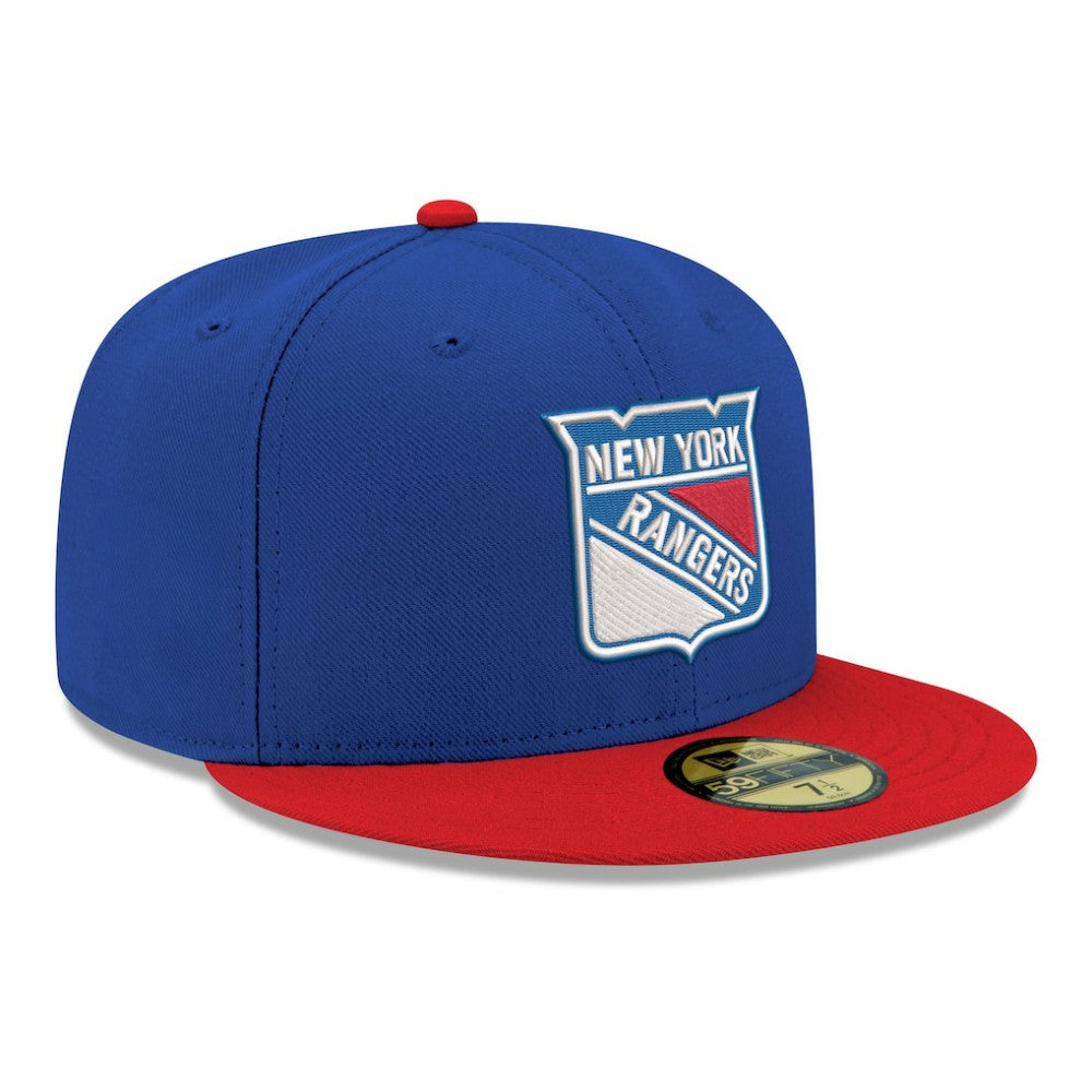 NHL New York Rangers New Era Core Logo Two-Tone 59FIFTY Fitted Hat