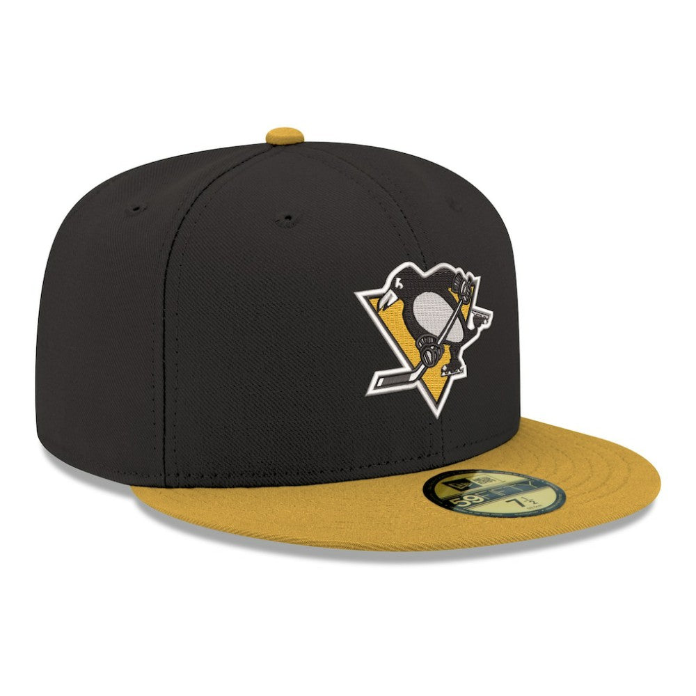 NHL Pittsburgh Penguins New Era Core Logo Two-Tone 59FIFTY Fitted Hat