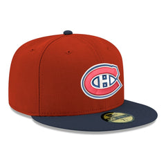 NHL Montreal Canadiens New Era Core Logo Two-Tone 59FIFTY Fitted Hat
