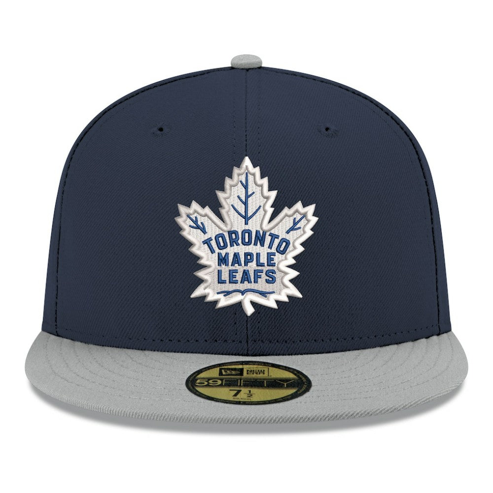 NHL Toronto Maple Leafs New Era Core Logo Two-Tone 59FIFTY Fitted Hat