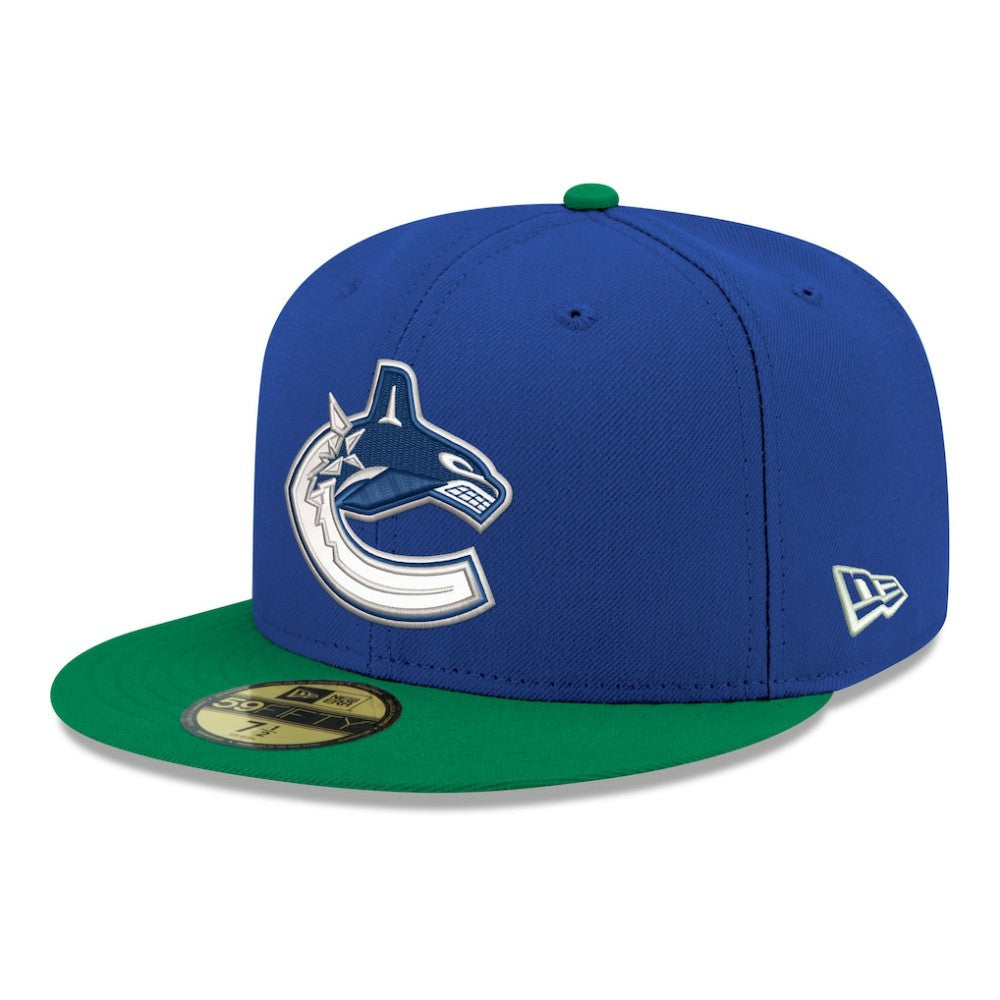 NHL Vancouver Canucks New Era Core Logo Two-Tone 59FIFTY Fitted Hat