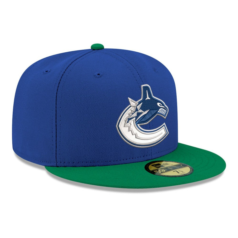NHL Vancouver Canucks New Era Core Logo Two-Tone 59FIFTY Fitted Hat