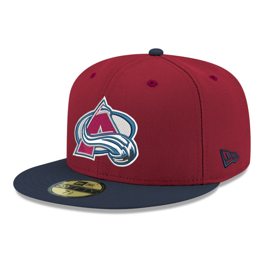 NHL Colorado Avalanche New Era Core Logo Two-Tone 59FIFTY Fitted Hat