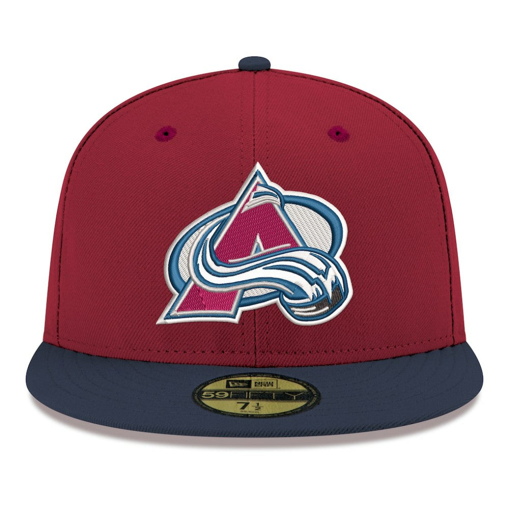 NHL Colorado Avalanche New Era Core Logo Two-Tone 59FIFTY Fitted Hat