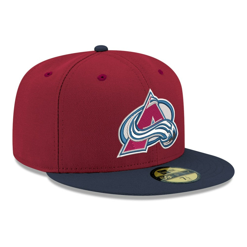 NHL Colorado Avalanche New Era Core Logo Two-Tone 59FIFTY Fitted Hat
