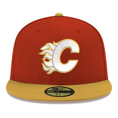 NHL Calgary Flames New Era Core Logo Two-Tone 59FIFTY Fitted Hat