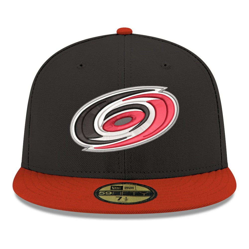 NHL Carolina Hurricanes New Era Core Logo Two-Tone 59FIFTY Fitted Hat
