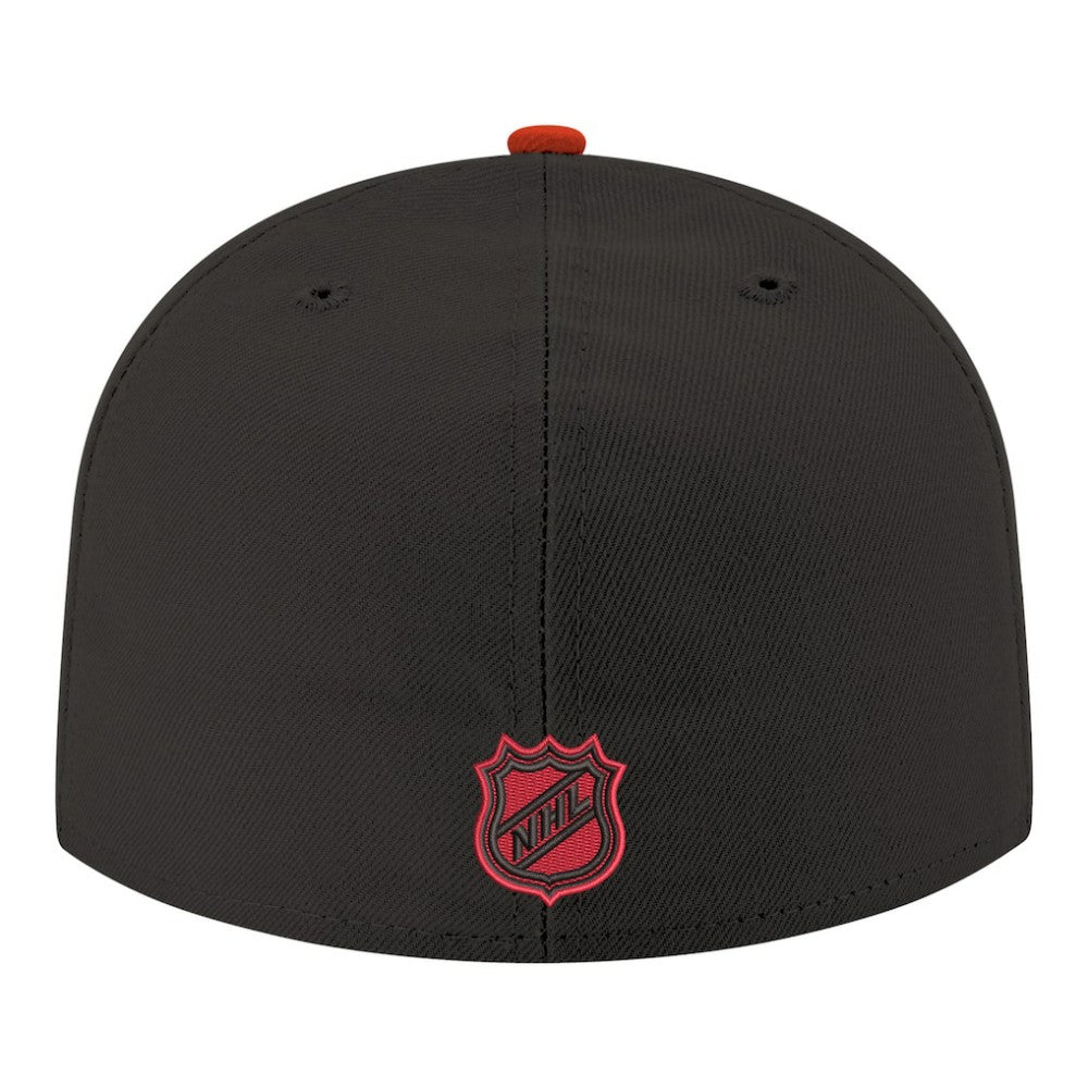 NHL Carolina Hurricanes New Era Core Logo Two-Tone 59FIFTY Fitted Hat