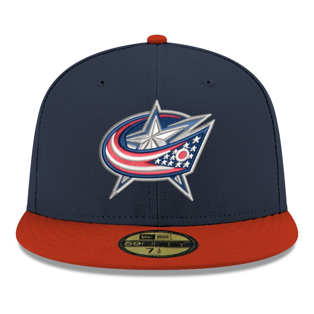 NHL Columbus Blue Jackets New Era Core Logo Two-Tone 59FIFTY Fitted Hat
