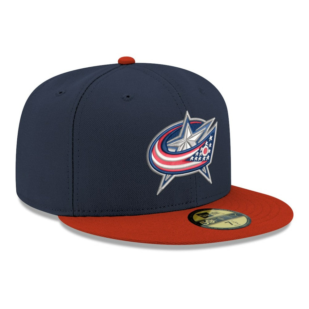 NHL Columbus Blue Jackets New Era Core Logo Two-Tone 59FIFTY Fitted Hat