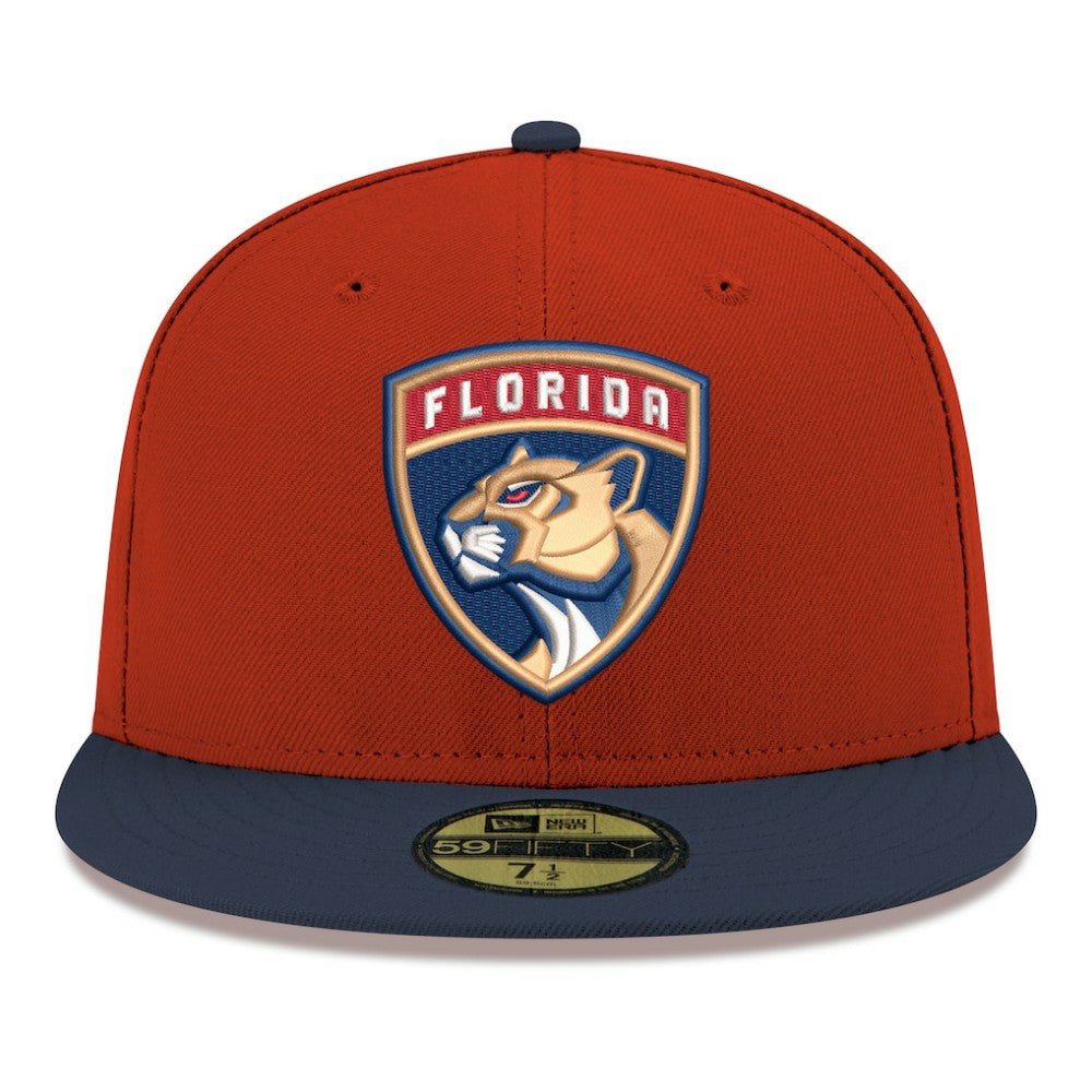 NHL Florida Panthers New Era Core Logo Two-Tone 59FIFTY Fitted Hat