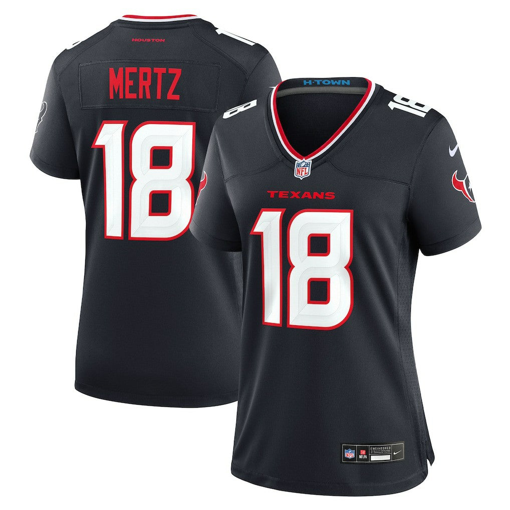 Graham Mertz  Women's Team Game Jersey - Houston Texans Jerseys
