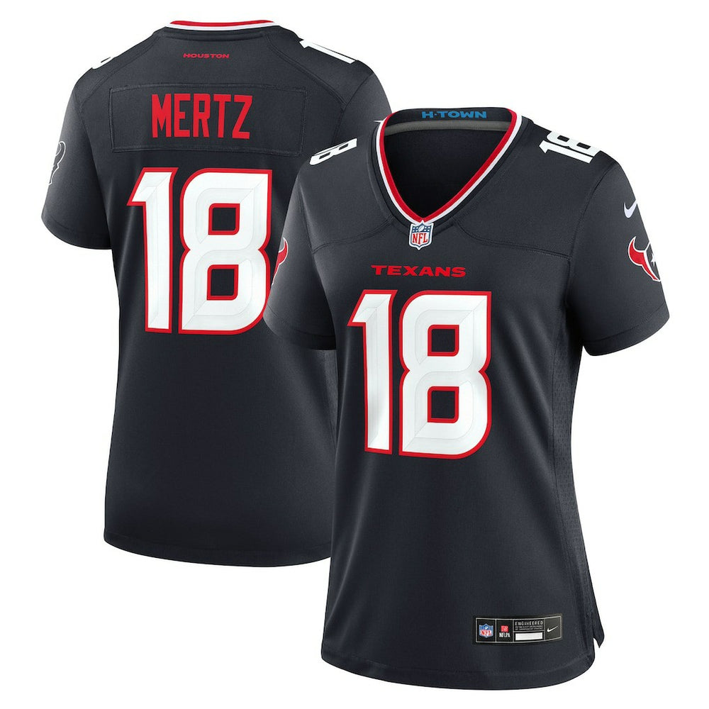 Graham Mertz  Women's Team Game Jersey - Houston Texans Jerseys