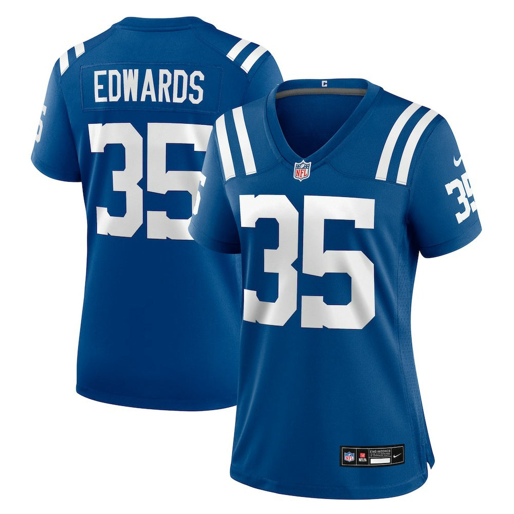 Johnathan Edwards  Women's Team Game Jersey - Indianapolis Colts Jerseys