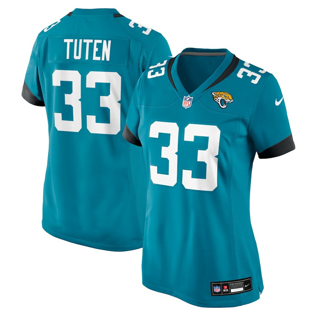 Bhayshul Tuten  Women's Team Game Jersey - Jacksonville Jaguars Jerseys