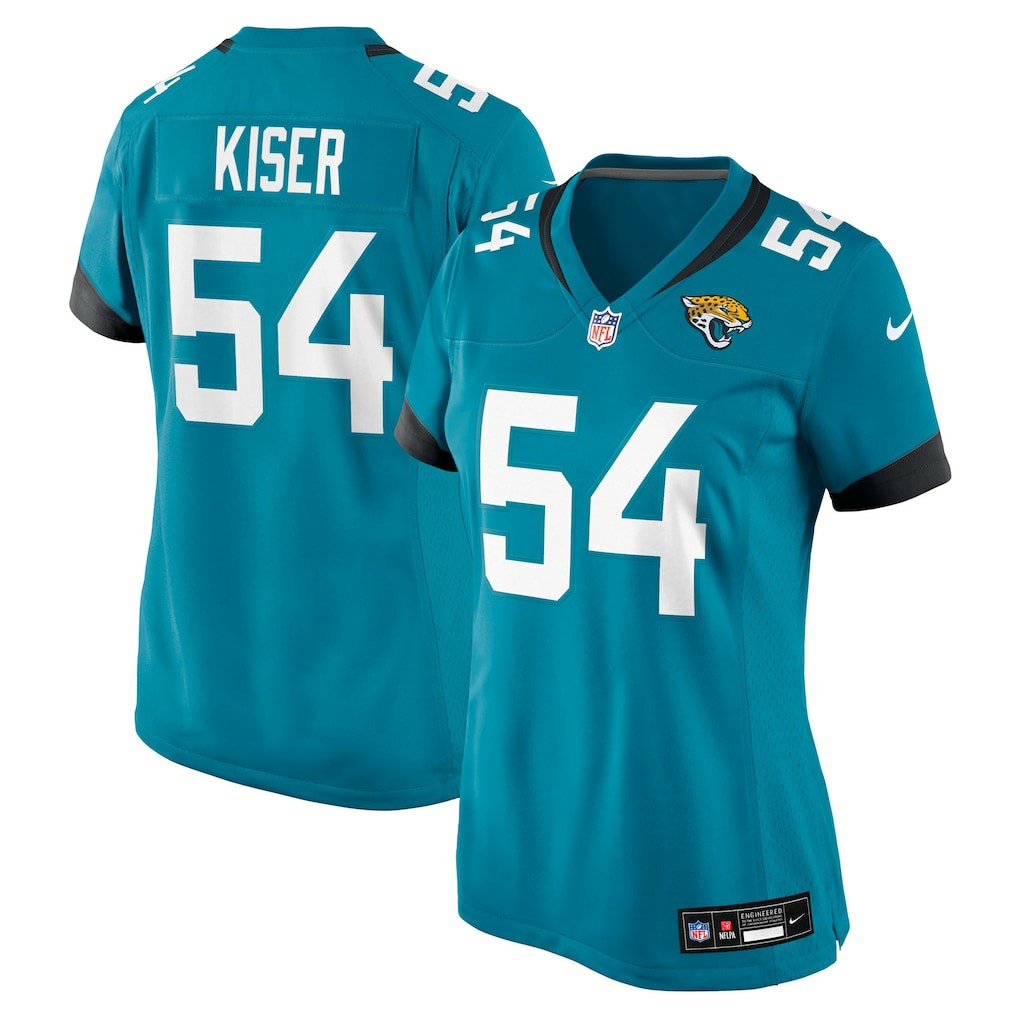 Jack Kiser  Women's Team Game Jersey - Jacksonville Jaguars Jerseys