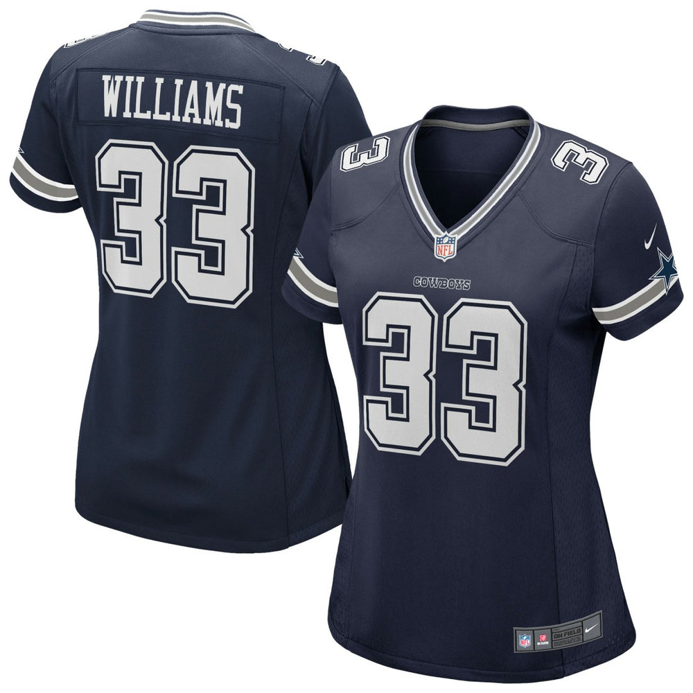 Javonte Williams  Women's Team Game Jersey - Dallas Cowboys Jerseys