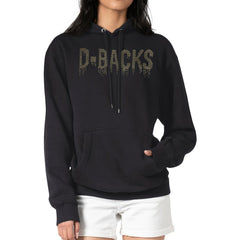Black Arizona Diamondbacks G-III 4Her by Carl Banks Women's Metallic Drop Fleece Hoodie