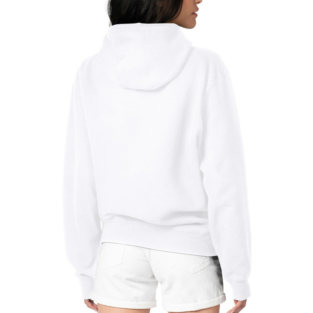 White New York Mets G-III 4Her by Carl Banks Women's Metallic Drop Fleece Hoodie