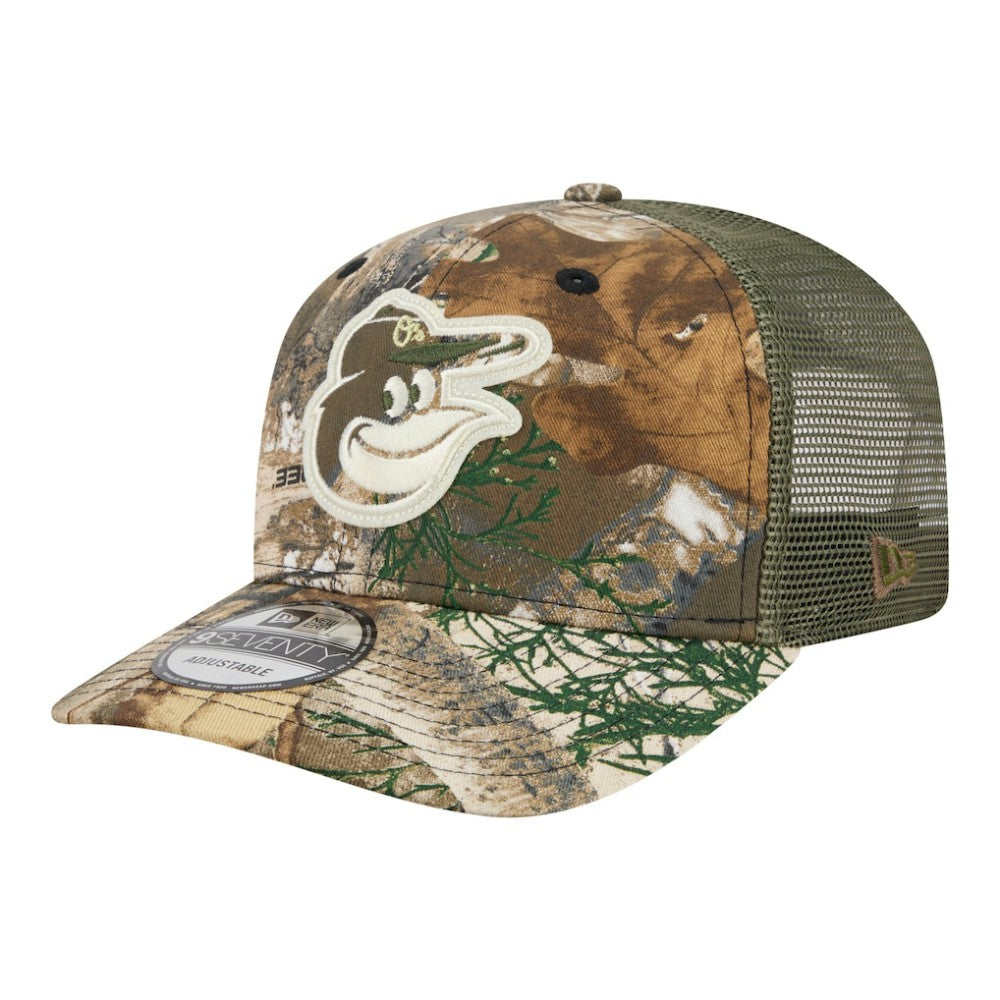 Camo Baltimore Orioles New Era Realtree 9SEVENTY Adjustable Hat