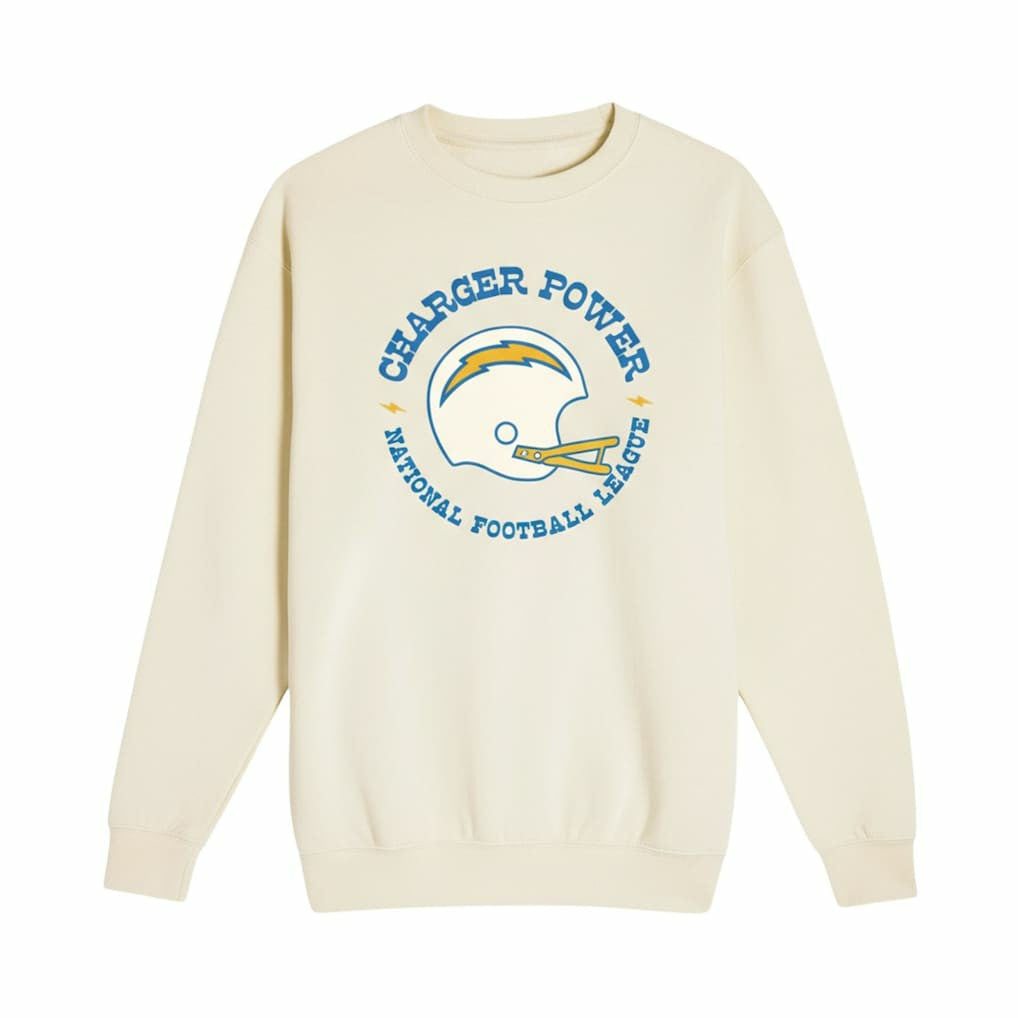 The Wild Collective Unisex Charger Power Fleece Sweatshirt - Los Angeles Chargers Sweatshirts