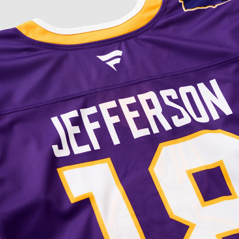 Justin Jefferson  Hockey Jersey - Minnesota Vikings Jerseys