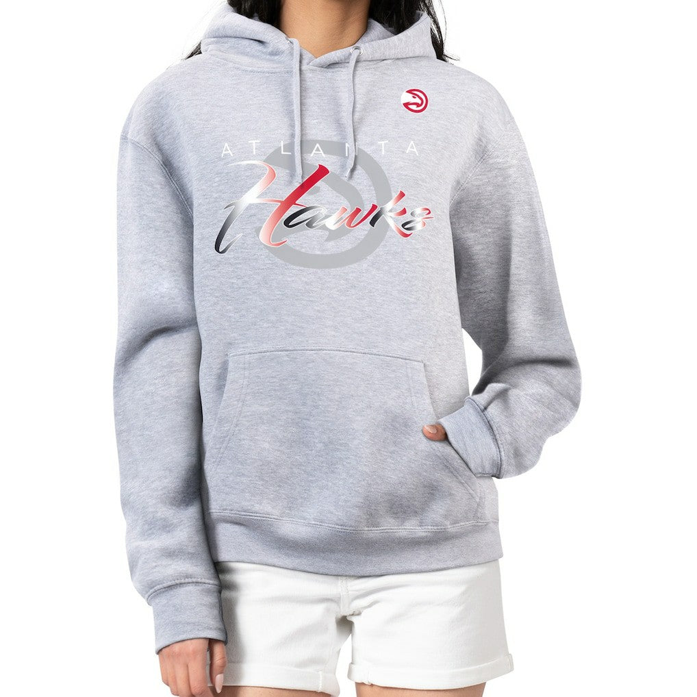 Atlanta Hawks G-III 4Her by Carl Banks Women's Shadow Logo Tri-Blend Fleece Hoodie