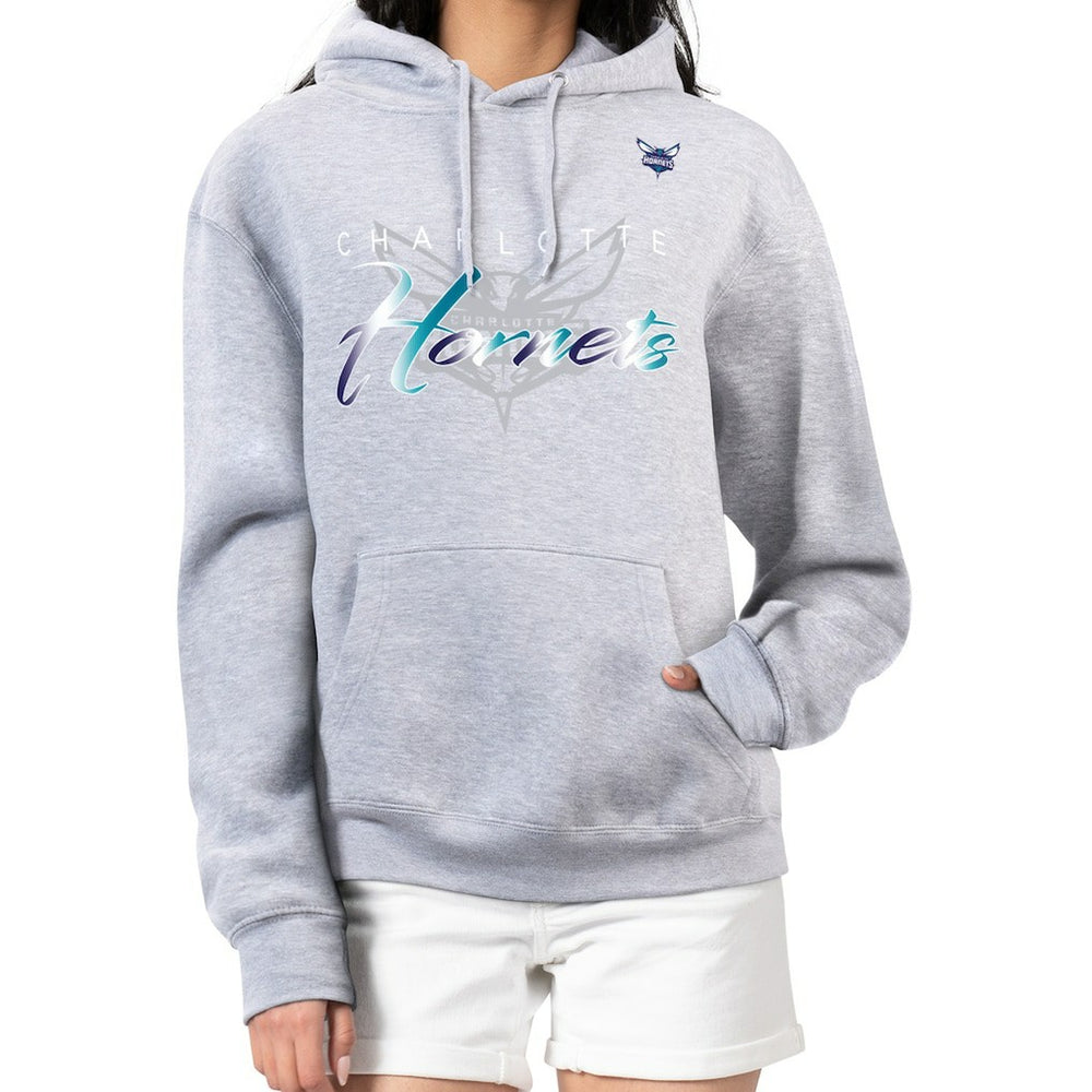 Charlotte Hornets G-III 4Her by Carl Banks Women's Shadow Logo Tri-Blend Fleece Hoodie