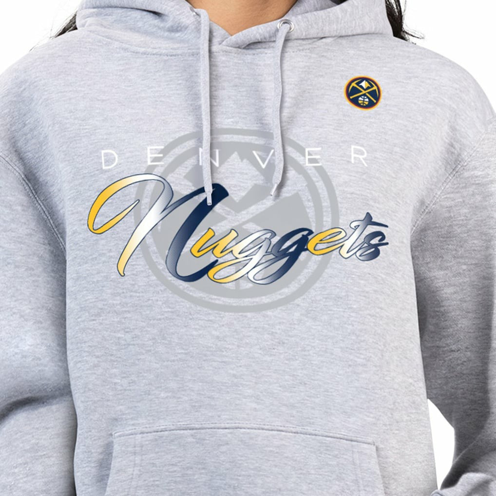 Denver Nuggets G-III 4Her by Carl Banks Women's Shadow Logo Tri-Blend Fleece Hoodie sale