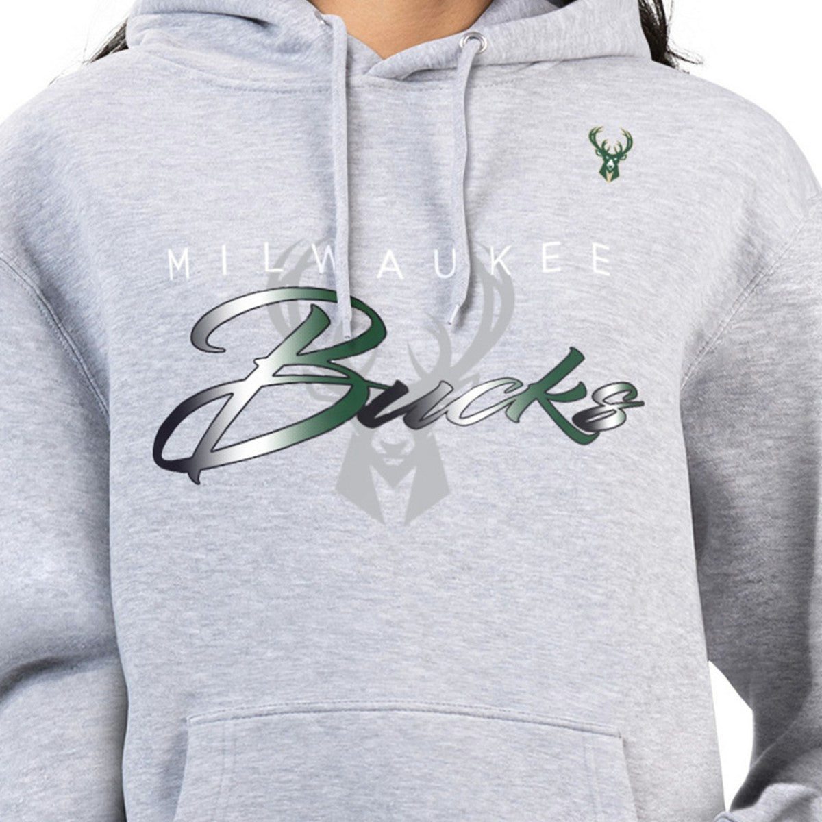 Milwaukee Bucks G-III 4Her by Carl Banks Women's Shadow Logo Tri-Blend Fleece Hoodie